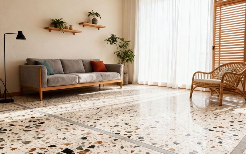 Aplicación de referencia con Spring Harvest Terrazzo